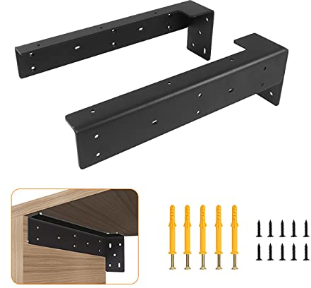 2 Stück Schwerlastkonsole, Schwerlastträger,Tragkraft 360kg,Regalträger Fach-Bodenträger Wand-Montage Regalbodenträger Schwerlastträger,für TV-Schrank Garderobenschrank (B32cm/12.5in)