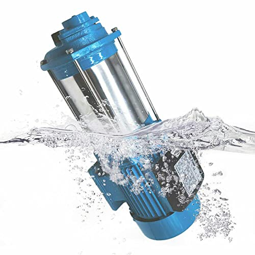 Kreiselpumpe Hauswasserwerk Gartenpumpe Pumpensteuerung zur Leitungsverstärkung und Wasserversorgung, 1300W (max. Durchflussrate: 2400 l/h; maximale Förderhöhe: 98 m; max. Druck: 9,8 bar)