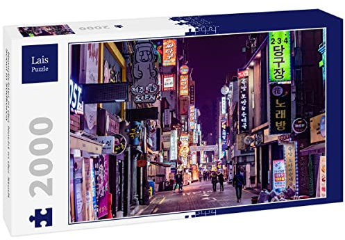 Lais Puzzle Luci notturne nella Città di Seoul, Corea del Sud 2000 Pezzi