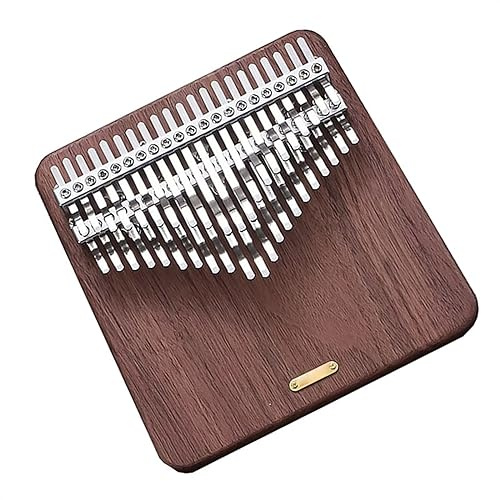 42 Noten Walnuss Kalimbas Tasteninstrument Anfänger Tragbares Fingerklavier Mit Zubehör Kalimba Musikinstrument