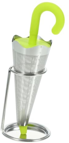 BESTonZON Stainless Steel Tea Leaf Strainer Umbrella Shape Tea Infuser Filter for Loose Convenient Home Use