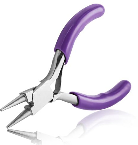 SPEEDWOX Mini Round Nose Pliers for Jewelry - 3-Inch Small Pliers for Wire Looping, Bending & Ring Bending