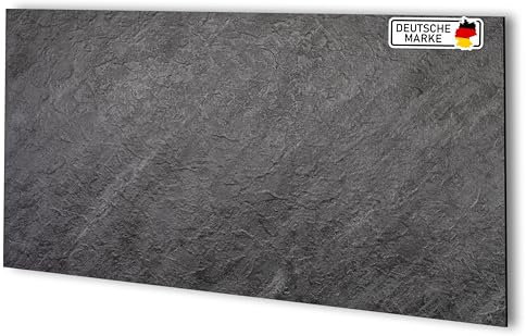 AS Country Stone Wandpaneele in Marmoroptik | 60x120 cm | PVC Wandverkleidung aus Kunststoffplatten für Küche, Bad & mehr | Küchenrückwand Platte Wandpaneel | Darkstone