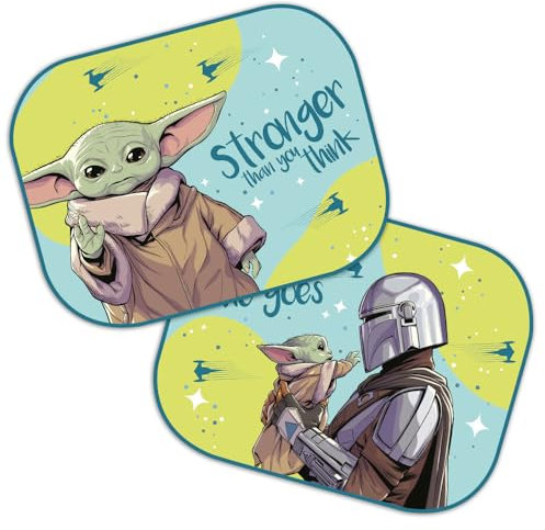Star Wars Mandalorian Auto Sonnenschutz, Schattenspender, 2 Stück
