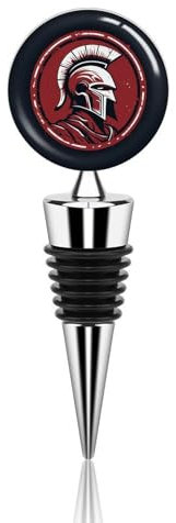 Roter Spartaner-Helm, Weinflaschenverschluss, wiederverwendbar, auslaufsicher, Paket, Vakuumpumpe, Weinkonservierer, dekoratives Weinzubehör, Geschenk für Damen und Herren