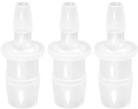6 connettori dritti per tubi flessibili, 9,5 x 6,4 mm, in plastica, connettori dritti, riduttori dritti, set per irrigazione agricola da giardino
