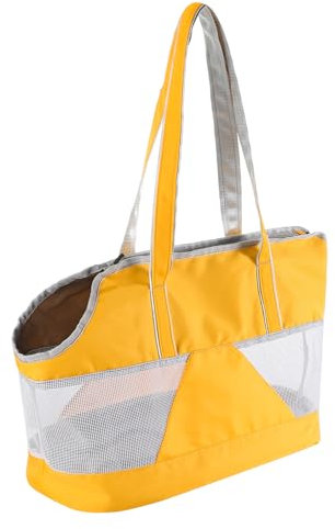 Hunde Tragetasche Sommer Transporttasche Kaztze Hundetasche Mesh Haustier Kleine Hunde Tragetuch mit Schultergurt Atmungsaktive Katzetransporttasche Hundetragetasche Unterwegs Katze Schultertasche
