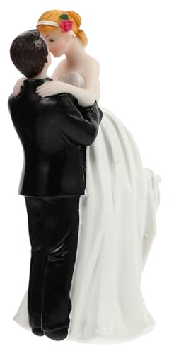 BESPORTBLE Decorazione Torta Nuziale Resina Sposa e Sposo Lifelike Cake Topper Leggero per Matrimonio Addobbo Tavolo Dessert