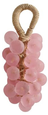 Savon Cristal Raisin sur Corde, Savon Artisanal Naturel pour Douche, Soin Hydratant et Nourrissant pour le Corps et Visage, Idée Cadeau Homme Femme Parfumé au Parfum Frais de Raisin (1, Rose)