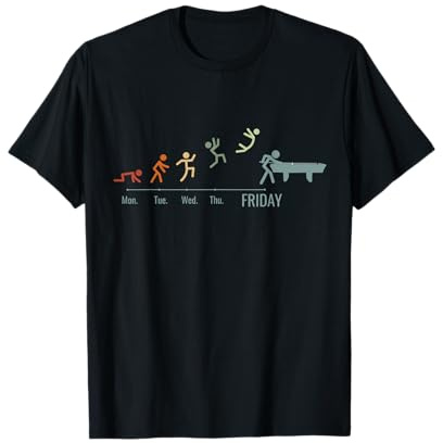 Billard Spiel Billardtisch Vintage Snooker Pool Billard T-Shirt