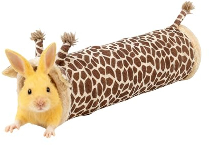 Túneles Para Hurones Juguetes de Cueva con Diseño de Jirafa para Descansar | Diseño Jirafa Tubos Cálidos Para Roedores Accesorios Para Jaula De Interior Para Hogar Para Conejo Enano Y Hámster