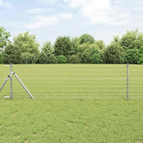 EuroClôture 0,4 x 10 m en fer enduit de PVC, clôture de jardin robuste, brise-vue résistant aux intempéries pour jardin, terrasse, champ de clôture durable