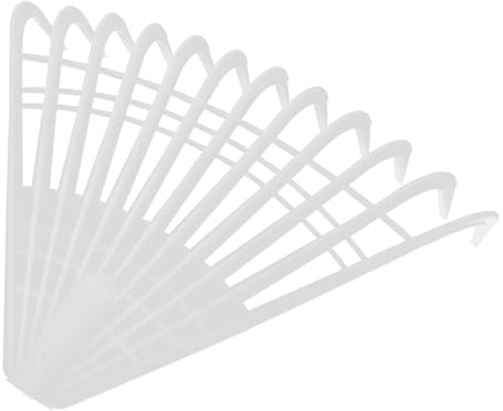 VINTORKY Râteau de Jardin à Dents Souples Petit Format 12 Dents en Plastique Trempé Robuste pour Feuilles et Gazon, Outil de Jardinage à Main pour Pelouse et Entretien Jardin