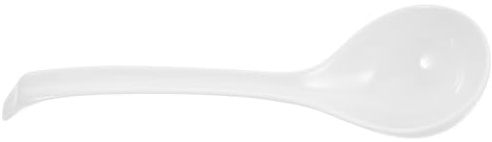 POPETPOP Cucharas de Sopa Chinas de Porcelana 10.23 Pulgadas Aptas para Microondas y Lavavajillas para Servir Sopas Asiáticas y Pho en Cocina Profesional y Familiar