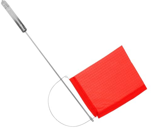 POPETPOP Banderuola Segnavento per Yacht e Barca in Acciaio Inossidabile Rosso 130x110mm, Facile Installazione, Indicatore Direzione Vento per Uso Esterno