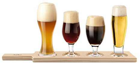 Beer Tasting 6 Piece Set | Beer Glass Gift Set for Beer Appreciation, Education and Food Pairings