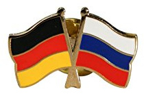 Flaggenfritze Freundschaftspin Deutschland P-S, 22 mm, Flaggen Pin vergoldet aus Hartemaille, Länder Anstecker zum Sammeln und Tragen