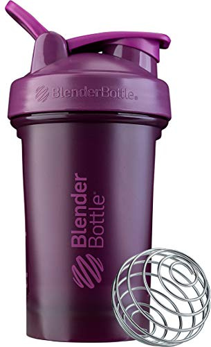 BlenderBottle Classic V2 Shaker Bottle Perfect for Protein Shakes and Pre Workout, 20-Ounce, Plum