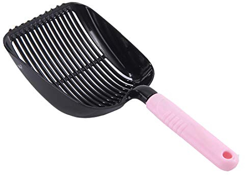 Katzenstreu Schaufel Tiefes Und Starkes Metall Leicht Zu Reinigendes Pet Poop Mit Langem Solidem Schwarzem Griff Für Katzen Und Hundeschaufel Clamp Scoop,pink