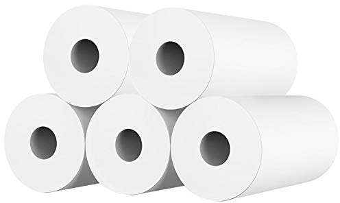10 Rouleaux de Papier d'impression pour Appareil Photo pour Enfants, Papier Thermique, Impression instantanée, Rouleaux de Papier pour Enfants, Recharge d'appareil Photo en pâte Blanche