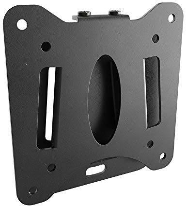 RICOO Soporte Monitor Pared Fijo Plana Ultra Delgado Pantalla PC 13-27 (33-69cm) F0711 Slim Porta monitores LED LCD TFT VESA 75x75 100x100