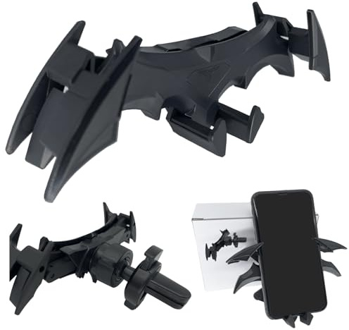 RANGUOWEN Dark Bat Car Vent Phone Holder Mount Creative Air Vent Phone Holder Unique Cell Phone Mount for Car Accessories for Men Gifts Gravity Automatic Locking Hands Free