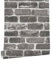 myforHD Papier Peint Auto-adhésif Effet Brique 44cmX600cm Pierre Feuilles Autocollant Amovible Décoratif PVC Vinyle Film Imperméable pour Mur de Cuisine Salon Chambre