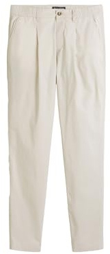 Marc O'Polo Herren Stoffhose mit Stretch-Anteil Tapered Fit, Beige (Gray Silk), W36/L32