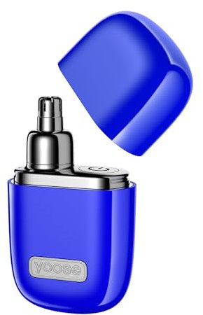 yoose Nasenhaartrimmer Herren aus Legierung, schmerzfreier Nasenhaartrimmer Frauen, IPX7 wasserdicht nasenhaarschneider mit Superleise 10.000 RPM Motor, Typ-C wiederaufladbar Nasenhaarentferner