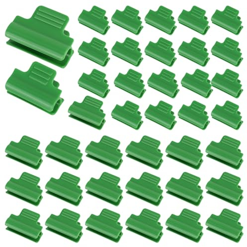 Greenhouse Clamps 40PCS, Durable Garden Hoops Clips for Netting,Film Row Cover Netting Tunnel Hoop Clip Frame Shading Net Rod Clip Greenhouse,Film Clamps for Season Plant Extension Support(11mm+16mm)