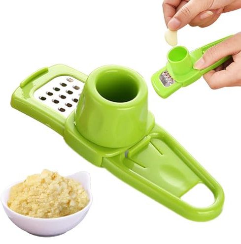 Hand-Knoblauchmühle Kleine Handmühle Neue Handpresse Knoblauchzerkleinerer Hand Pfeffermühle Knoblauchpresse Knoblauchschneider & Grinder Knoblauchzerkleinerer Benutzerfreundlicher Zerkleinerer (grün)