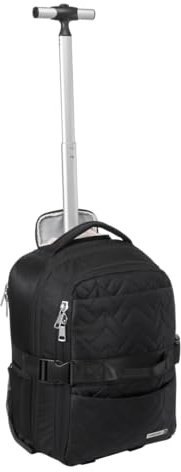 Cabin Max Borsa da Viaggio Espandibile Evos, 40x30x15 > 40x30x20 cm, Zaino/Trolley Sottosella da Trasporto, Nero, Trolley, Bagaglio a mano
