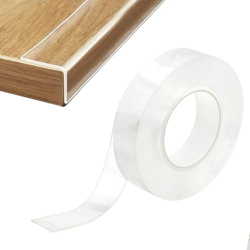 leruiyezs Paraspigoli Muro Extra Forte Con Nastro Nano Adesivo Larghezza 3 Cm Spessore 1 Mm Per Protezione Angoli Tavoli E Mobili Sicurezza Bambini Casa Ufficio Lunghezza 5 Metri