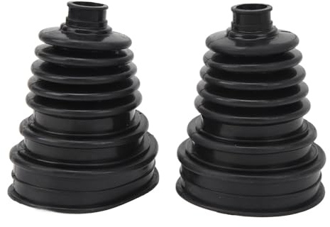 Fockety Universal Silicone Tool CV Joint Boot Kit, 2pcs Drive Shaft Silicone Constant Velocity Dust Cover with 4 Clamps CV Boot Replacement Telescopic Sleeve for Cars