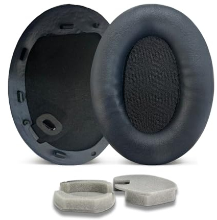 UOWGA Replacement Ear Pads for Sony WH-1000XM4 (WH1000XM4) Noise Isolation Headphones,ar Pads Cushions with Noise Isolation Foam, Added Thickness, Without Affecting Sensor. (Blue)