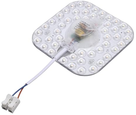 Oreilet Kit di Retrofit per Ventilatore da Soffitto a LED 24W, Pannello di Ricambio per Modulo Plafoniera, Pannelli Luminosi (Quadrato 118 mm/4,6 pollici)