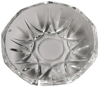 PVUVTNAHW Lámpara de cristal de 100 mm de diámetro con forma de flor y nueve bordes, cuenco de cristal, bandeja decorativa, accesorios de iluminación(30mm central hole-2 pieces)