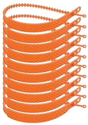 Dopsyesn Cadenas De Nieve Con Bridas,10 Unidades Antideslizantes Reutilizables Accesorios de Seguridad para Viajes - Tracción En Nieve De Ruedas - Para Automóviles, Camiones, SUV, Autocaravanas,