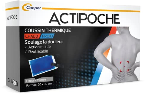 ACTIPOCHE - Thermokissen – Thermotherapie – Muskelverspannungen und Gelenkschmerzen – groß – 20 x 30 cm – Gel – 1 Stück