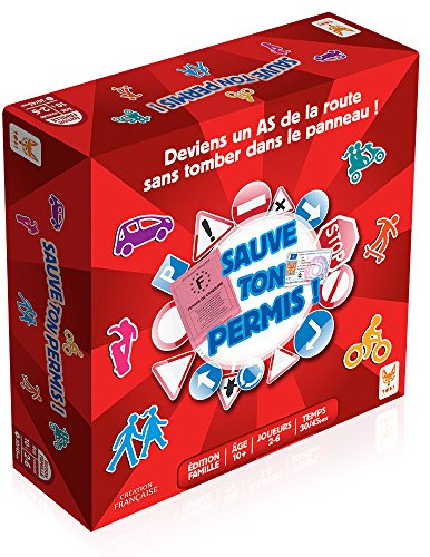 Topi Games | Sauve Ton Permis | Jeυ Code de la Route | Jeu Permis de Conduire | Jeυ Société Code Route | Jeu Éducatif Enfant 10 Ans | Famille | 2 à 6 Joueurs | 30-45 Min | Version Française