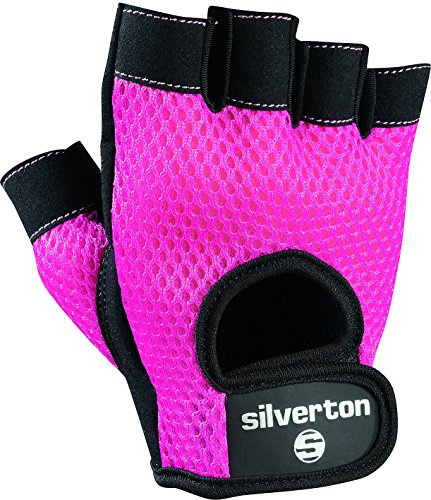 Silverton Damen Fitness Handschuhe, Trainingshandschuhe / Für Krafttraining, Fahrrad, Kraftsport, Gym, Calisthenics, Gewichte oder Fitness / Fingerlose Handschuhe
