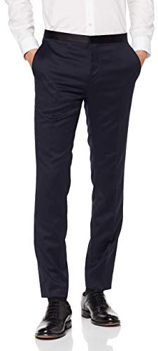 HUGO hetons kostymbyxor herr, Blå (Dark Blue 401), 52 SE