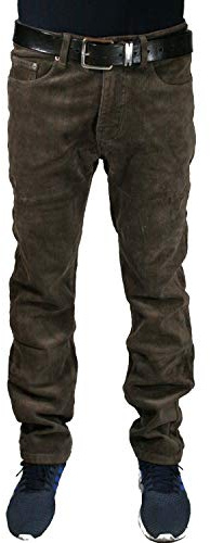 N+1 Pantalone Uomo Velluto Jeans Termico Imbottito Pile Invernale Vita Alta Foderato Elasticizzato 46 48 50 52 54 56 58 60 (Cammello, 60, Numeric_60)