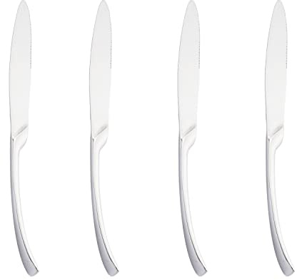 Gugrida 8.85 Knife Wedding Cake Knife Stainless Steel Serving Utensils Perfect for Wedding, Birthday, Parties and Events Mirror Silver