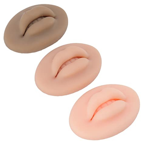 3 Labbra in Silicone per Tatuaggi, Finte per Il Trucco Della Pelle e Delle Labbra