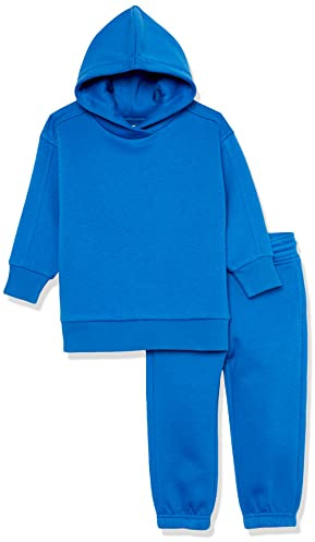 Amazon Essentials Unisex Kinder Modernes Sweat-Set, 2er-Pack, Kräftiges Blau, 11-12 Jahre