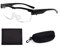 HIQE-FL Lese Lupenbrille,300% Vergrößerungsbrille mit 2 LED Lichts,lupenbrille mit licht für brillenträger,Beleuchtete Vergrößerung Brillen