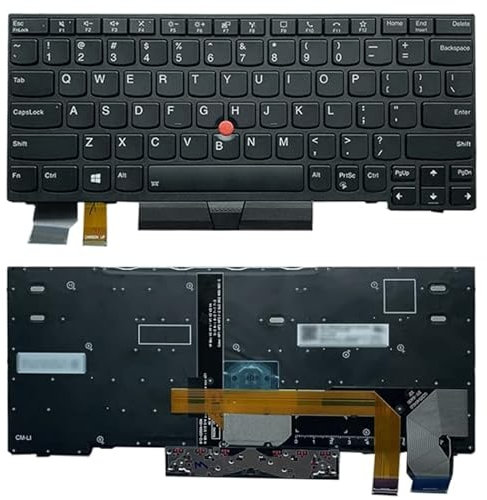 Teclado de repuesto para portátil con retroiluminación para Lenovo ThinkPad X13 Gen1 / L13 Gen2 5N20V43181