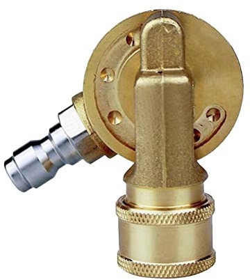 Lanko Accoppiatore girevole 4500PSI da 1/4 di pollice Connessione rapida per idropulitrice Attacco Gutter Pulizia Adattatore 240 gradi 7