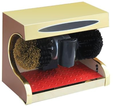 HACSYP Limpiabotas automático: máquina pulidora de Zapatos por inducción Comercial, pulidora de Zapatos eléctrica con Cepillo Combinado, for Family Hotel Bank